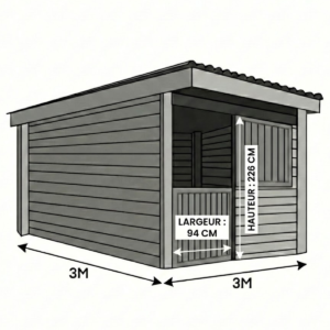 Box chevaux simple - 3x3m